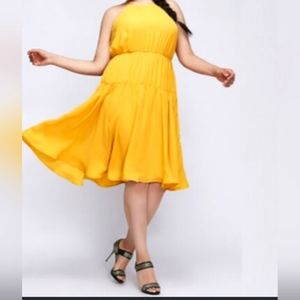 Lane Bryant 6th strap flare dress